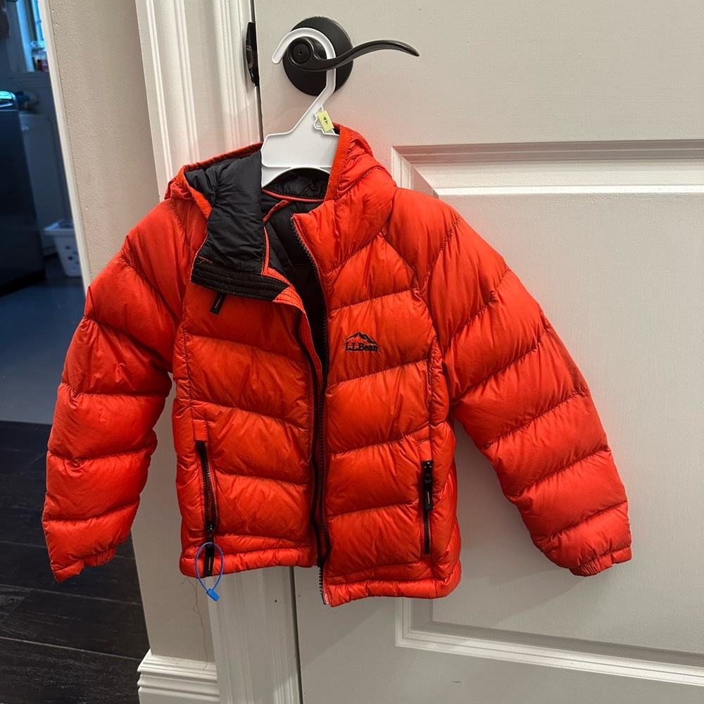 LL Bean boys down winter coat size 4